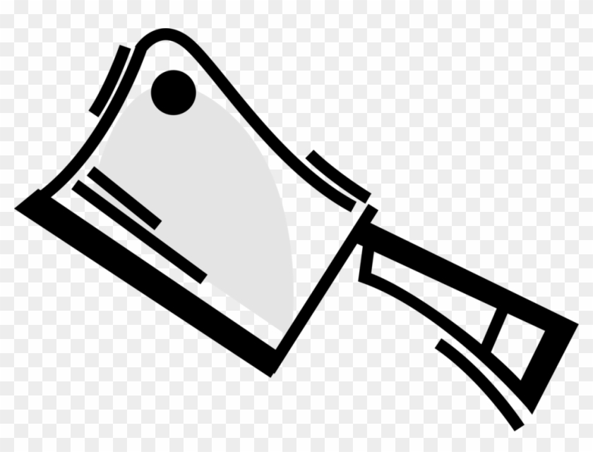 Knife Clipart Meat Cleaver - Png Download #5027346