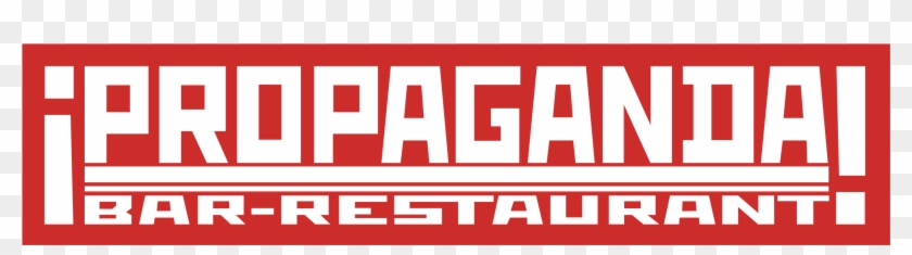 Propaganda Bar Restaurant Logo Png Transparent - Propaganda Bar Clipart #5027617