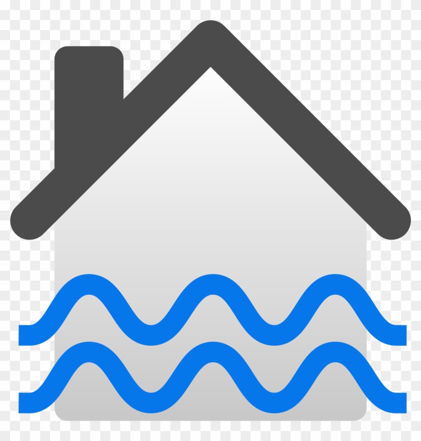Flood Insurance Cliparts - Flooded House Clipart - Png Download