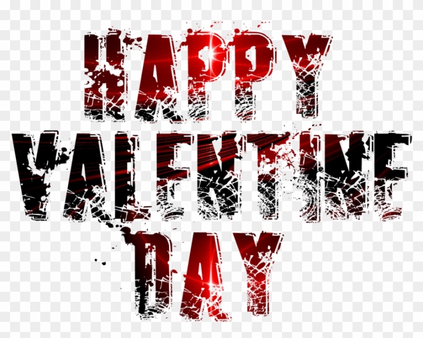 Feliz, San Valentín, Rojo, Negro, Día - Graphic Design Clipart