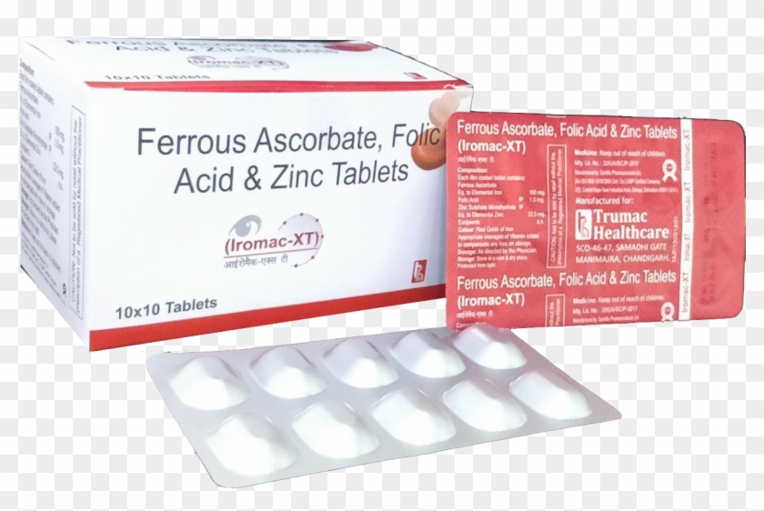 Ferrous Ascorbate Folic Acid Zinc Tablets Manufacturers - Ferrous Ascorbate Folic Acid And Zinc Tablets Clipart #5028518