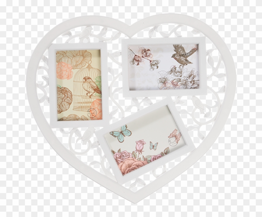 Marco De Fotos - Мультирамка Сердце Clipart #5028630