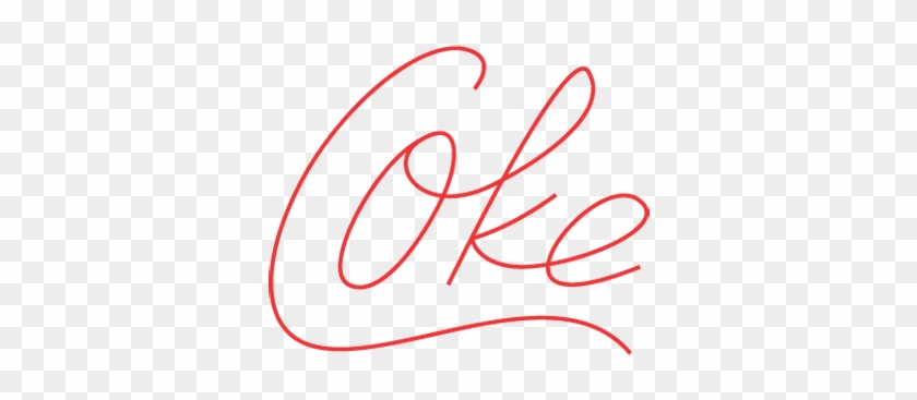 Minimalistic Logos Of Famous Brands Coke - Coke Clipart #5029338