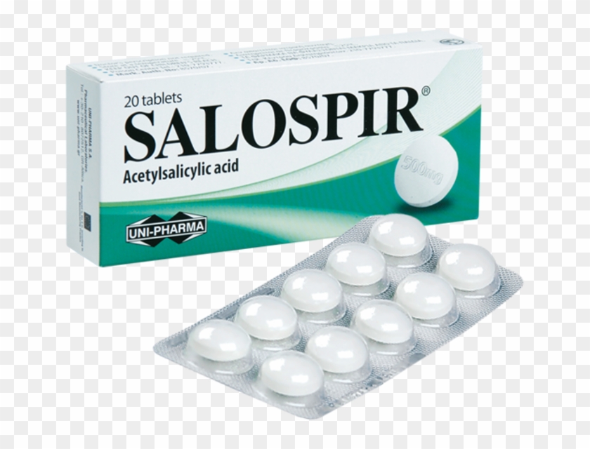 Salospir 500mg Tablets - Acid Acetylsalicylic Clipart #5029550
