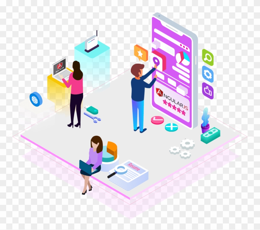 Hire Angularjs Developer - Graphic Design Clipart