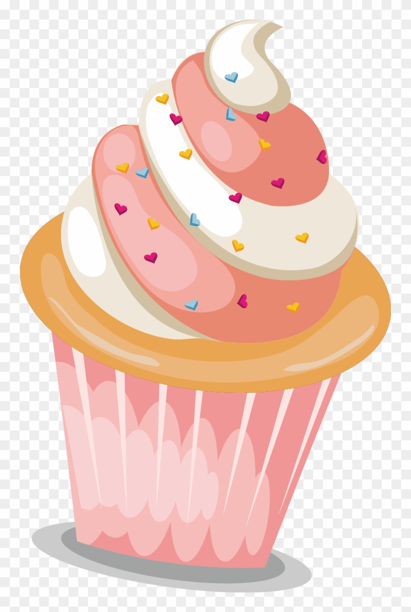 Calling All Bakers - Colorful Cupcake Drawing Png Clipart