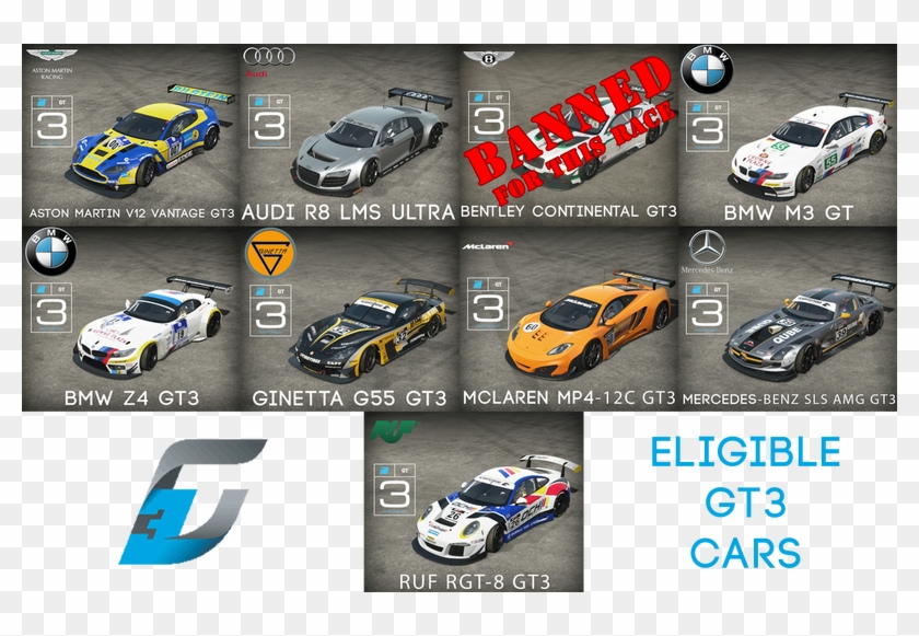 [ Img] - Project Cars Gt3 Cars Clipart #5031607