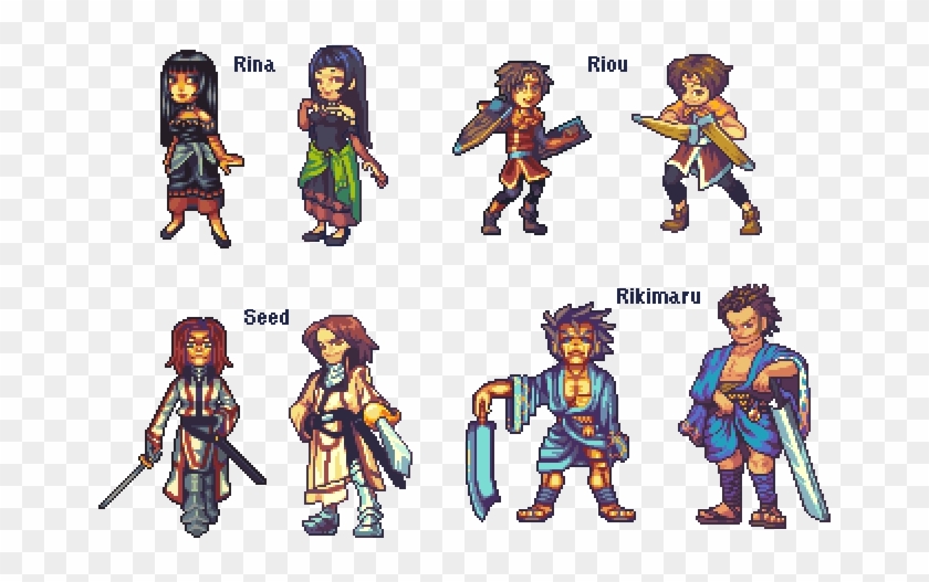 Remakes Of Suikoden Ii Sprites I Did In 2015, 2015 - Suikoden 2 Sprites Clipart #5032149