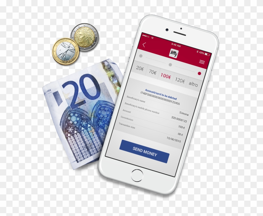 Pay And Send Money In Real Time, Via Smartphone, In - 20 Euro Clipart