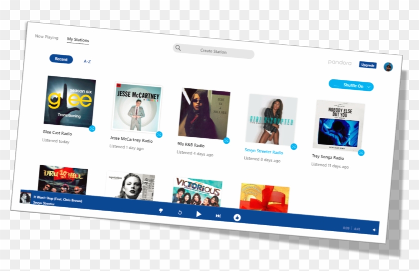 A Free Music Streaming Service - Online Advertising Clipart