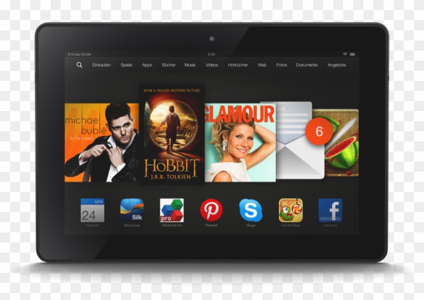 Amazon Kindle Fire Hdx - Ccit Touch Happiness Tab Clipart #5033828