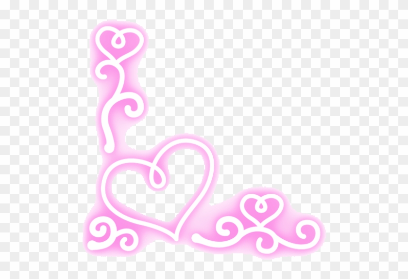 #heart #corner #decoration #glow Clipart #5034273
