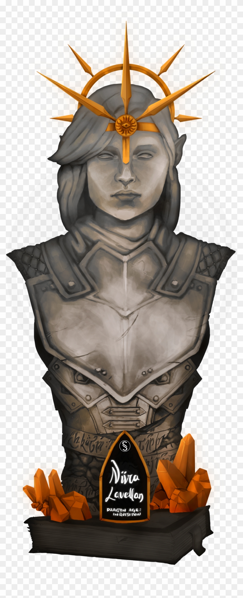 Fanworks[no Spoilers][oc] Digital Bust - Carving Clipart