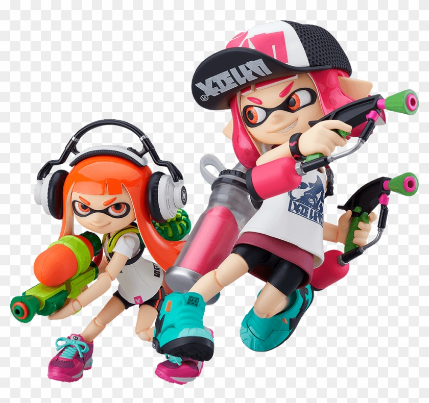 繁体中文 - 日本語 - Splatoon Inkling Girl Neon Pink Clipart