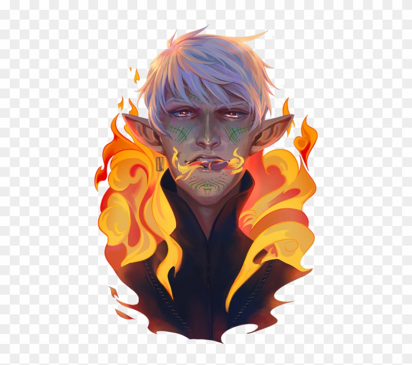 #dragonage #dragonageinquisition #lavellan #illustration - Illustration Clipart