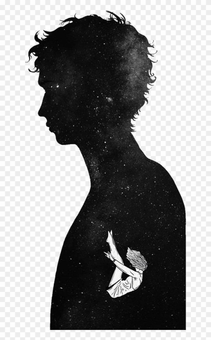 #universe #galaxy #blackandwhite #fall #tumblr - Love Feeling Black And White Clipart #5035636