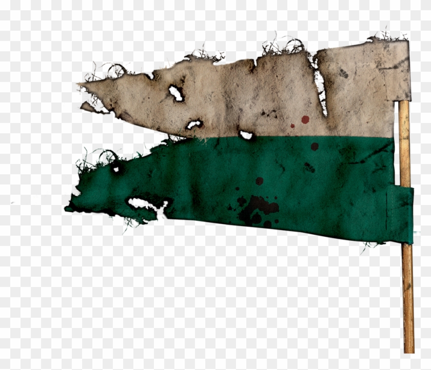 Slytherin Tattered Flag - Illustration Clipart #5035810