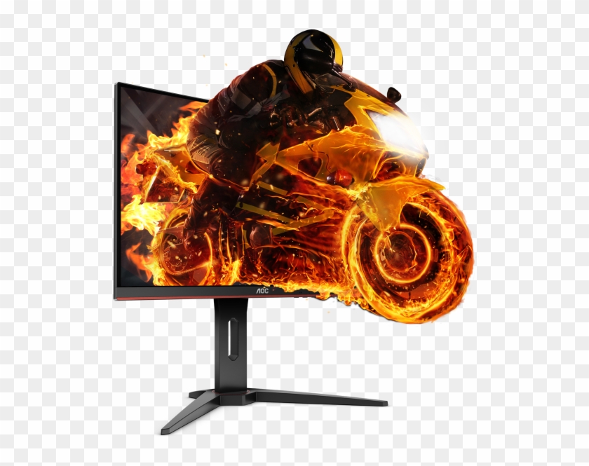 Immersive Gaming With 1800r Curvature - Aoc C24g1 24 Clipart