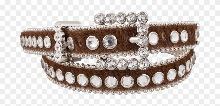 Simon Brown Narrow Crystal Belt - Bracelet Clipart #5036340