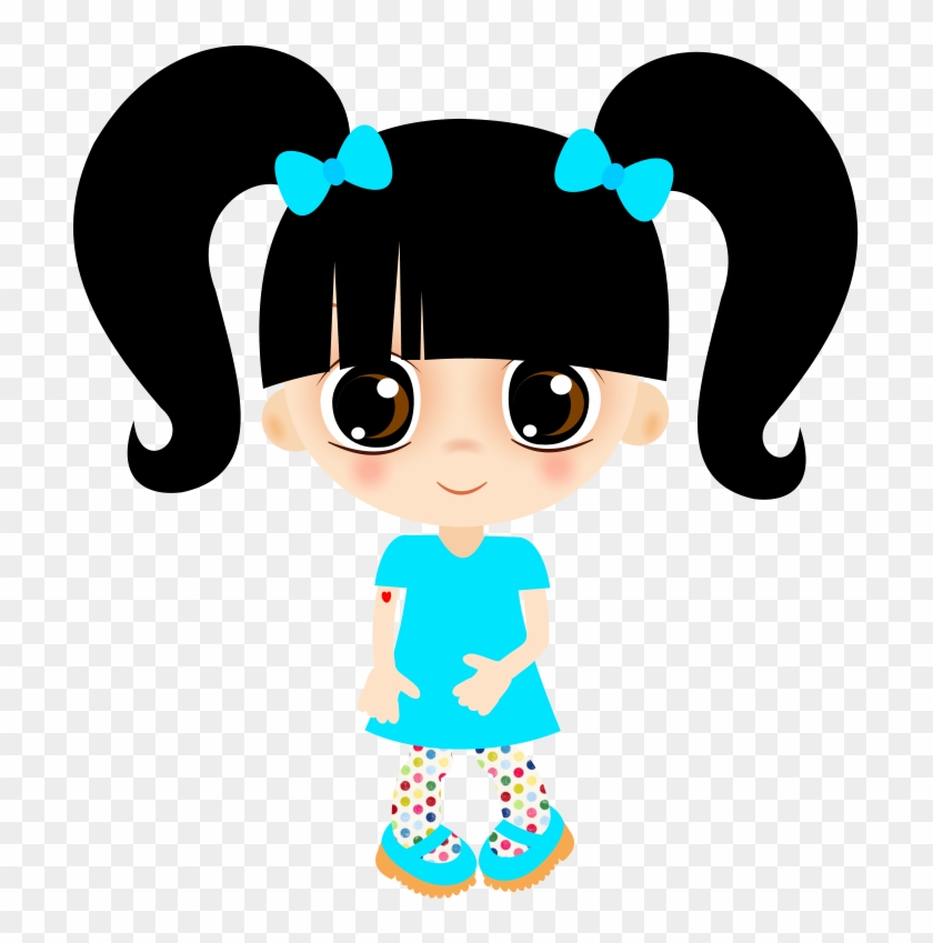 4 Dolls Cutes Para Edição Clipart #5036435