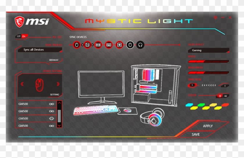 Rgb - Trident Z Rgb Mystic Light Clipart