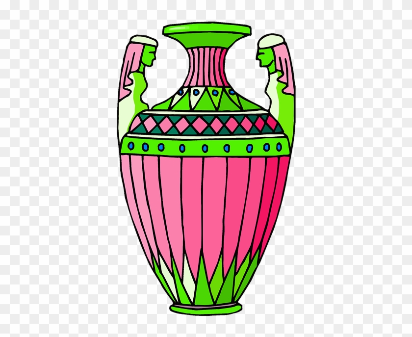Container, Jar, Jug, Pot, Pottery, Vase, Vessel - Guci Animasi Clipart
