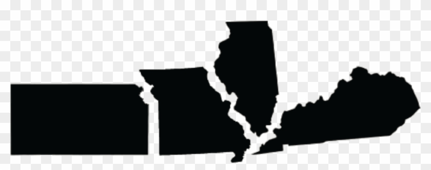 Service Areas Arv - Missouri And Illinois Silhouette Clipart #5037626