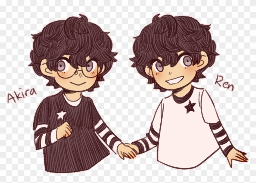 Flowerchild Twins - Persona 5 Twins Au Clipart #5037731