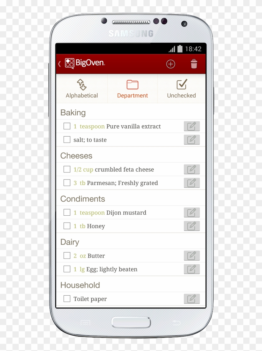 Email Your Grocery List - Turnapp Clipart #5037761