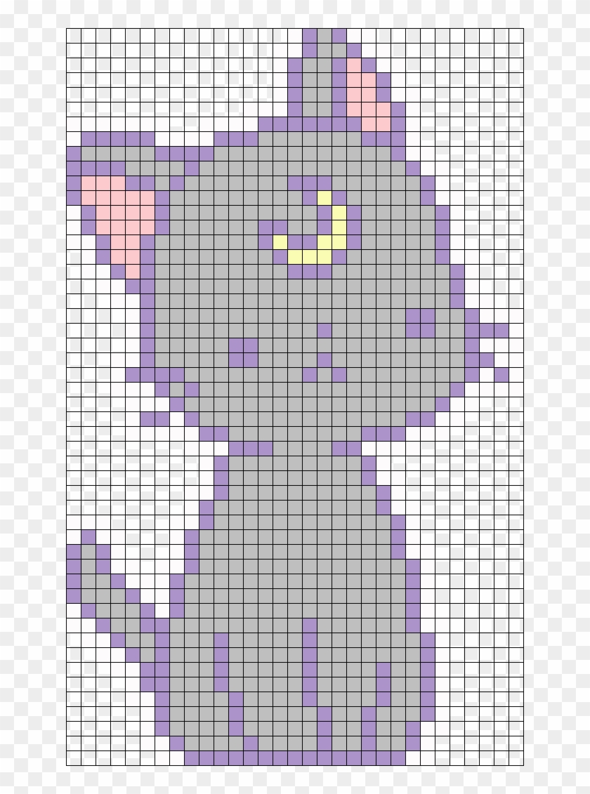 Luna Cat Perler Bead Pattern / Bead Sprite - Perler Beads Patterns Sailor Moon Clipart #5037815