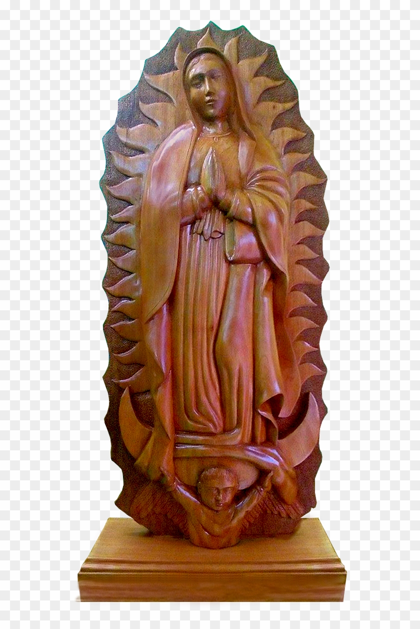 Virgen Maria De Guadalupe - San Judas Tadeo Tallado En Madera Clipart