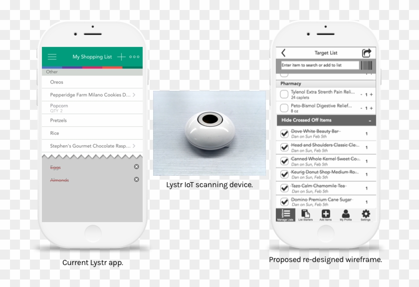 Lystr Is A Connected Iot Home Device That Has A Built-in - Iphone Clipart