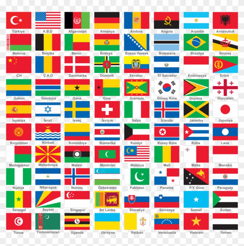 Ülke Bayrağı 9,00 Tl Kdv - Flags Of The World Clipart