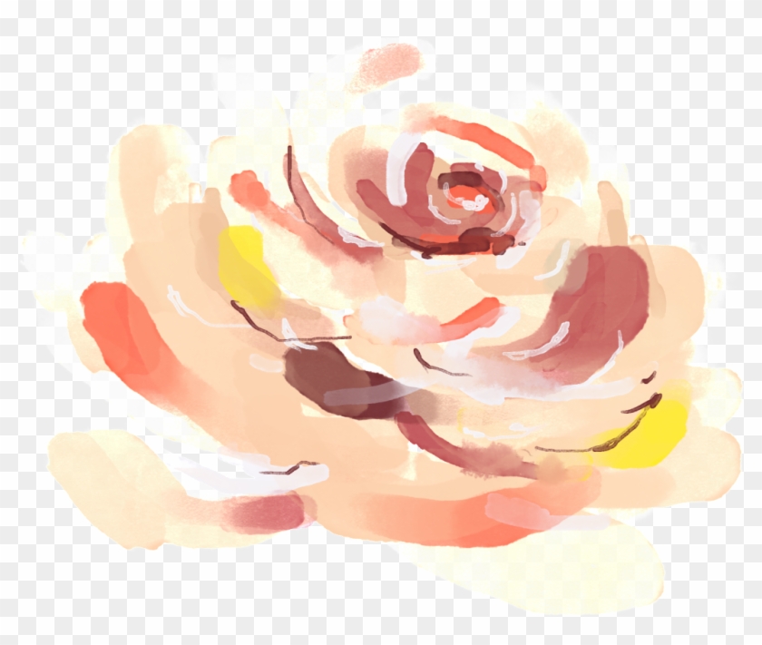 Un Halo Teñidos De Acuarela Png Transparente - Hybrid Tea Rose Clipart