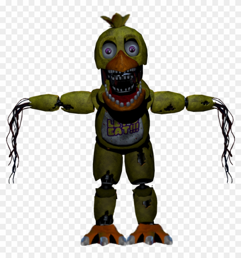 Fnaf Image - Fnaf Withered Nightmare Chica Clipart #5038774