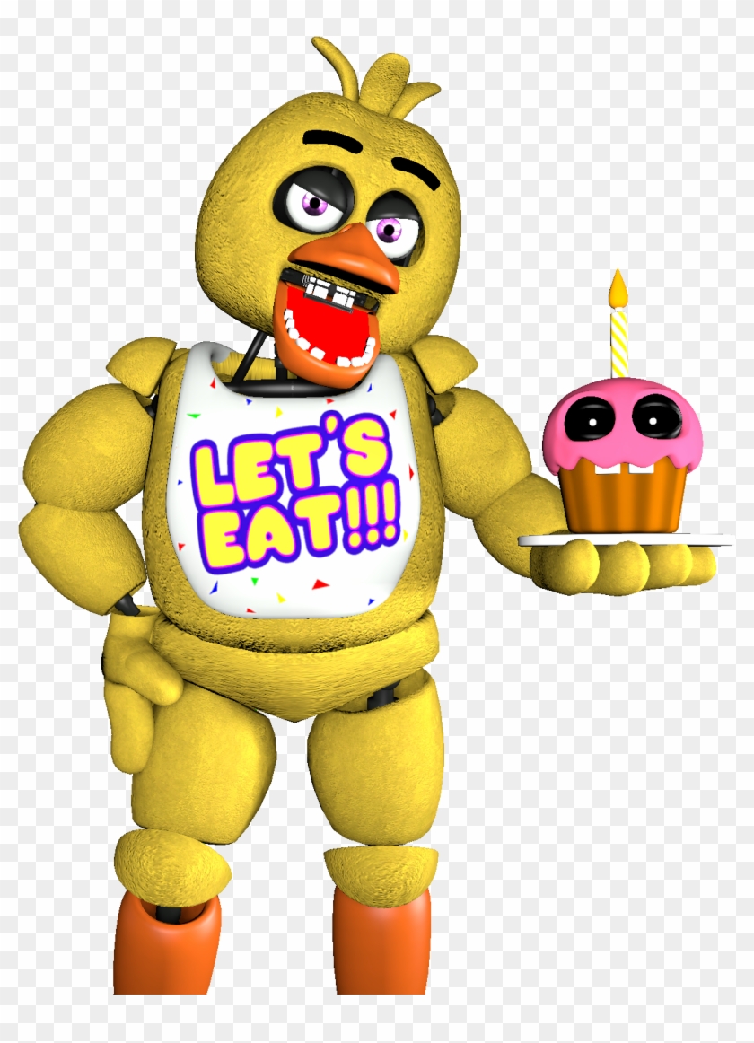 Fnaf Renders Series Album On Imgur Png Chica The Chicken - Sfm Fnaf Chica Full Body Clipart