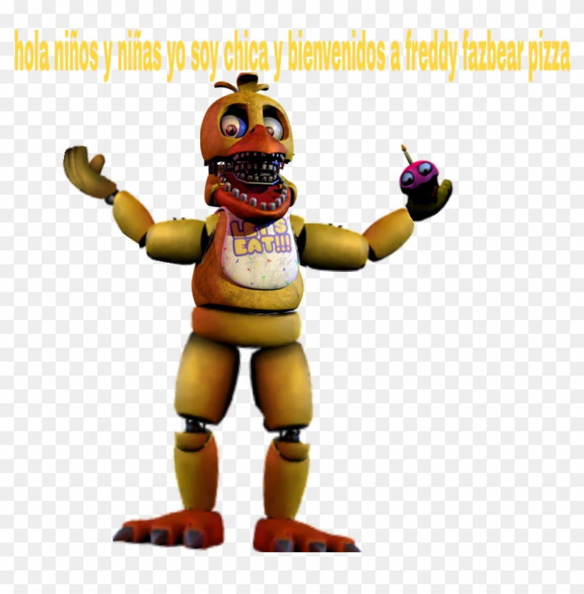 #unwithered Unwithered Chica #fnaf #scoot Cawnton - Unwithered Chica Full Body Clipart