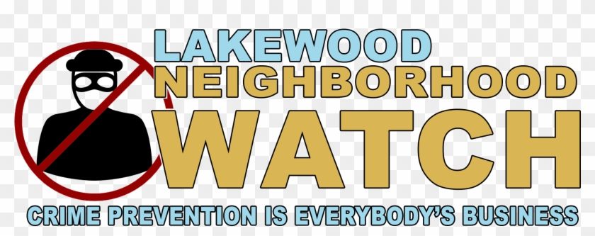 Lakewood Neighborhood Watch Program - Poster Clipart