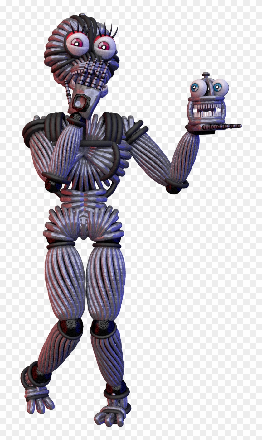 Download Modelfuntime Chica - Fnaf 6 Funtime Chica Endoskeleton Clipart Png...