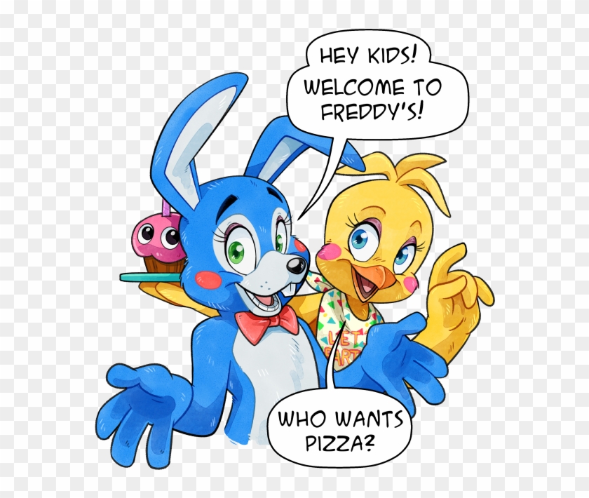 2 Years Ago - Toy Chica X Toy Bonnie Fanart Clipart #5039270