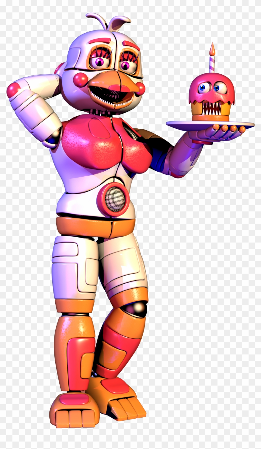 Modelfuntime Chica's Pose - Cartoon Clipart