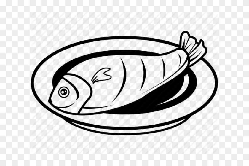 Clipart Wallpaper Blink - Fish Food Black And White - Png Download