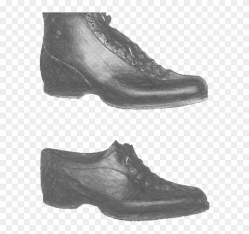 And The 'running Shoes' Worn >100 Years Ago - Clog Clipart