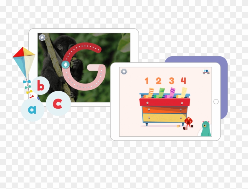 Illustration Of Two Tablets, Each Showing Examples - Fête De La Musique Clipart #5041749