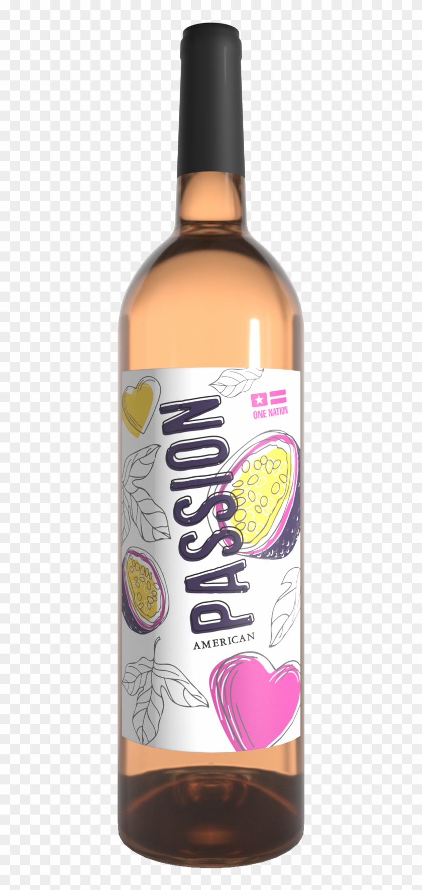 American Passion Fruit, Strawberry, Apple Wine - Beer Bottle Clipart #5042350