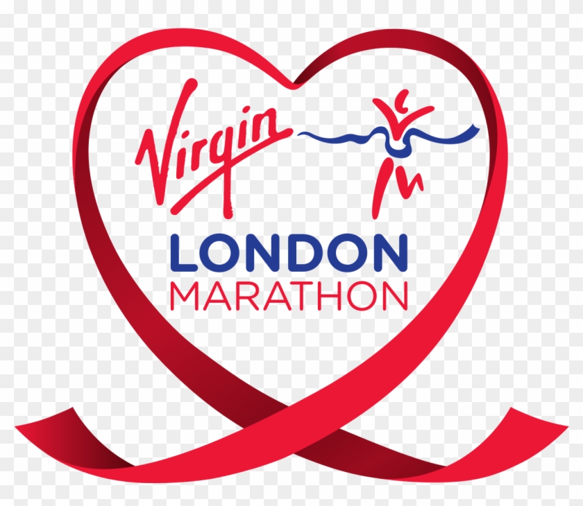 Virgin London Marathon Heart Logo - London Marathon Logo 2016 Clipart #5042779