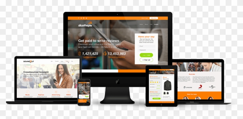 Above Digital Case Study Slicethepie Devices - Website Clipart #5043175