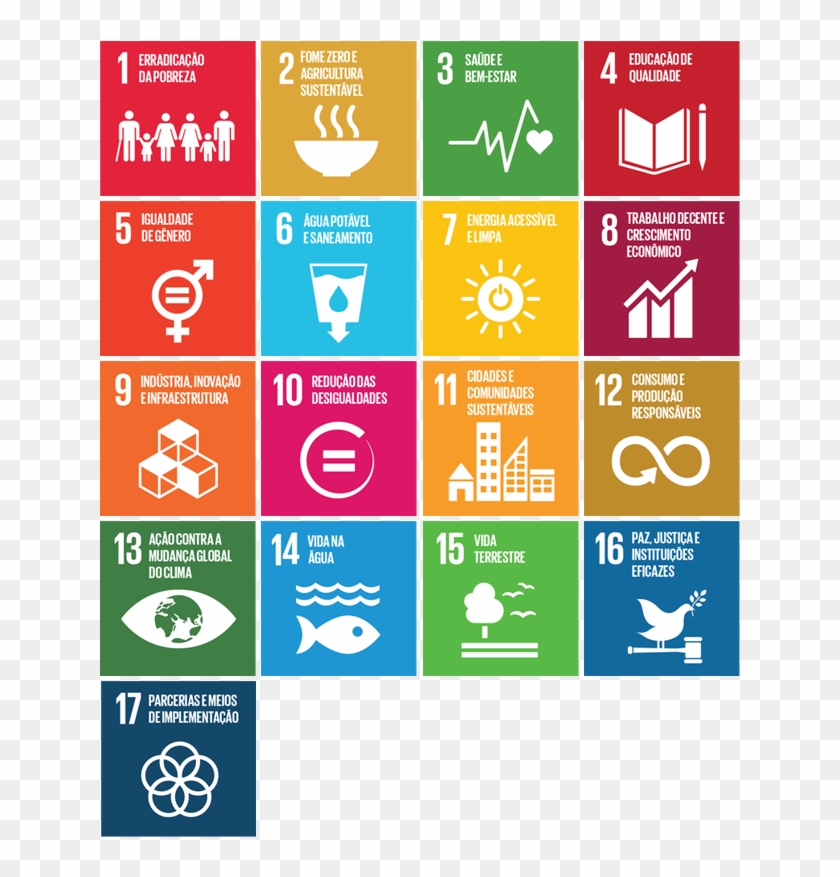 Conheça Os 17 Objetivos De Desenvolvimento Sustentável - Unicef Global Goals Clipart