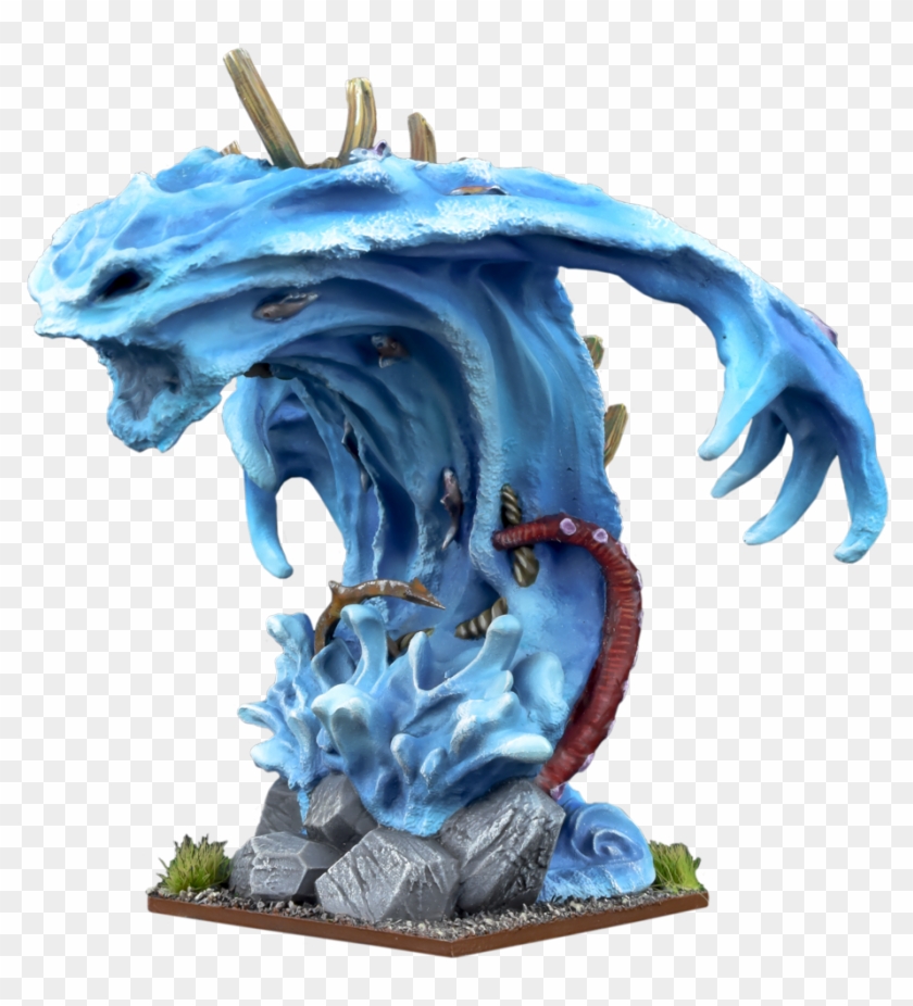 Where The Elementals Touch The Base, There Are Splashes - Greater Water Elemental Miniature Clipart
