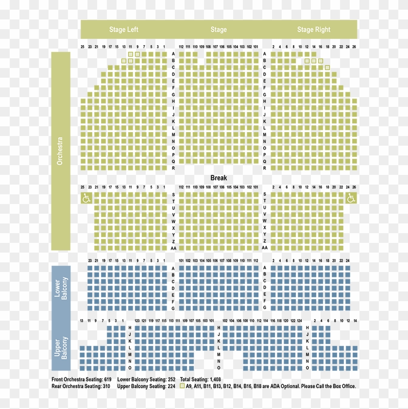 Smith Opera House Seating Chart - Smith Center Seating Chart Clipart